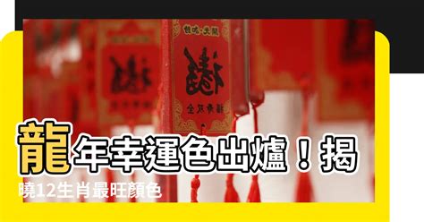 甲辰龍年顏色|12生肖最強開運秘訣 幸運數字、顏色與方位都要筆記。